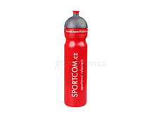 Sportovní láhev plast 1000ml - červená SPORTCOM