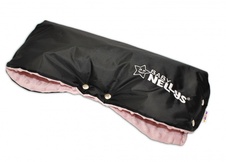 Rukávník ke kočárku Baby Nellys ® minky - sv.růžová/černý