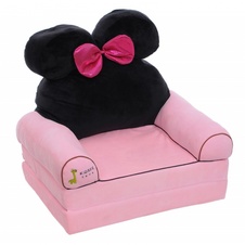 Dětské plyšové křesílko rozkládací 3v1 - Minnie KIDSEE Toys