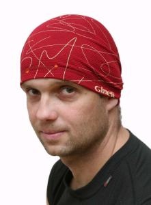 Trion trojúhelníkový šátek bordó INFIT