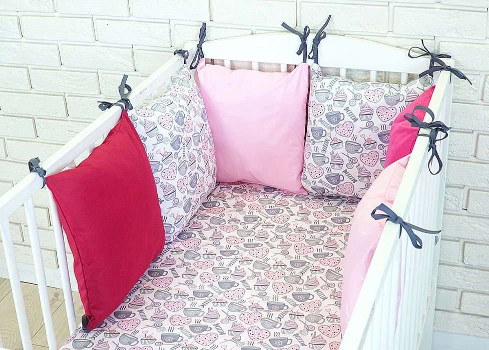 Mantinel BE LOVE RETRO polštářkový s povlečením vzor č.7 BABY NELLYS