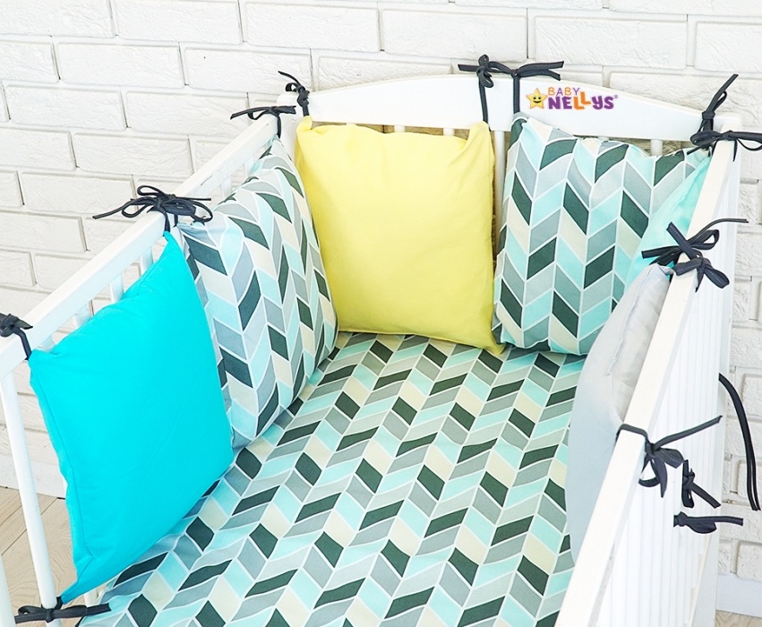 Mantinel BE LOVE RETRO polštářkový s povlečením vzor č.2 BABY NELLYS