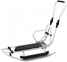 86228-138214-sanky-s-boudou-operkou-fusakem-polohovatelnym-madlem-zdarma-rukavnik-cerny-modry