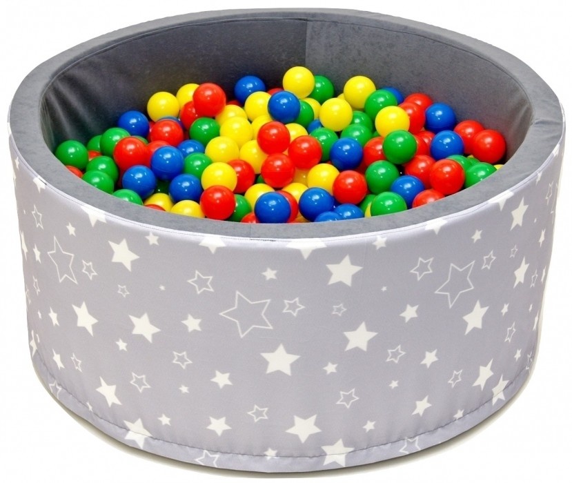 95686-157072-bazen-pro-deti-90x40cm-kruhovy-tvar-200-balonku-sedy-s-hvezdickami