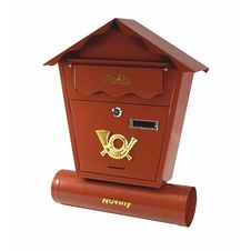 Poštovní schránka Nestor hnědá 440x370x100mm