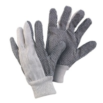Textilní rukavice s PVC terčíky GABO, v. 10''