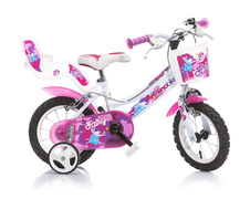Dětské kolo Dino 126 Fairy bílá+růžový potisk 12