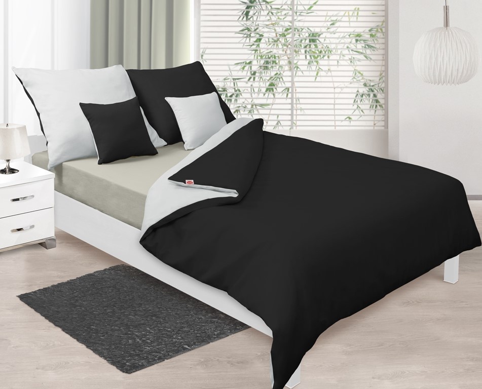 Povlečení Double Face Matex - černá + bílá