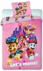 Dětské povlečení Paw Patrol the Movie - růžová 140x200 cm