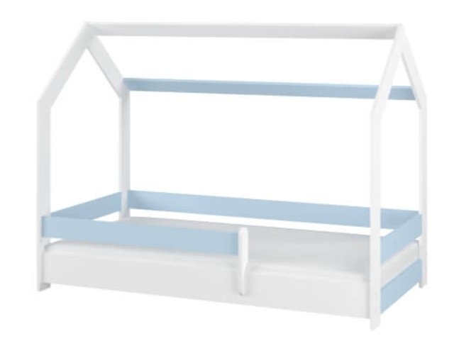 Dětská postel BabyBoo Domeček, 160 x 80 cm modra