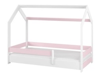 Dětská postel BabyBoo Domeček, 160 x 80 cm - ruzova