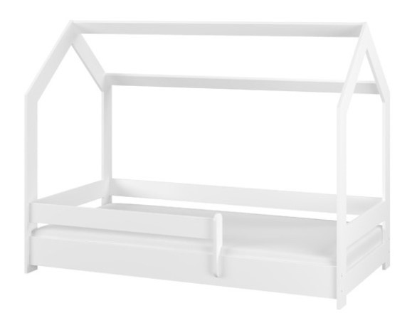 Dětská postel BabyBoo Domeček, 160 x 80 cm - bílá