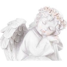 Dekorace Sedící anděl, LED, polyresin, na hrob, 15x15x14,5 cm,MagicHome detail
