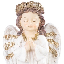 Dekorace Anděl modlicí, LED, polyresin, na hrob, 11,5x7,5x15,5 cm MagicHome detail