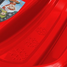 Plastové boby s opěradlem a brzdami Baby Mix SPEED BOB červené detail