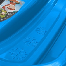 Plastové boby s opěradlem a brzdami Baby Mix SPEED BOB modré detail