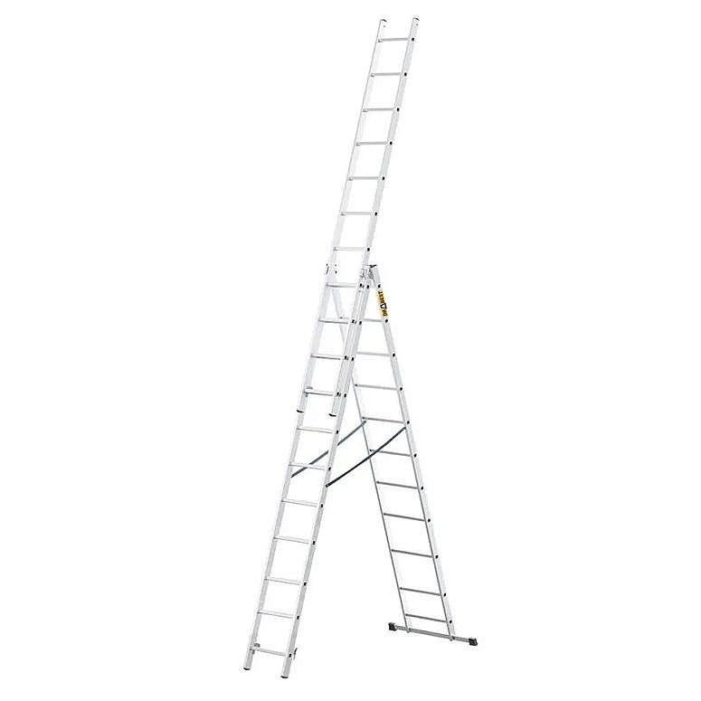 Žebřík hliníkový 3x11 BASIC, 3-dílný DRABEST