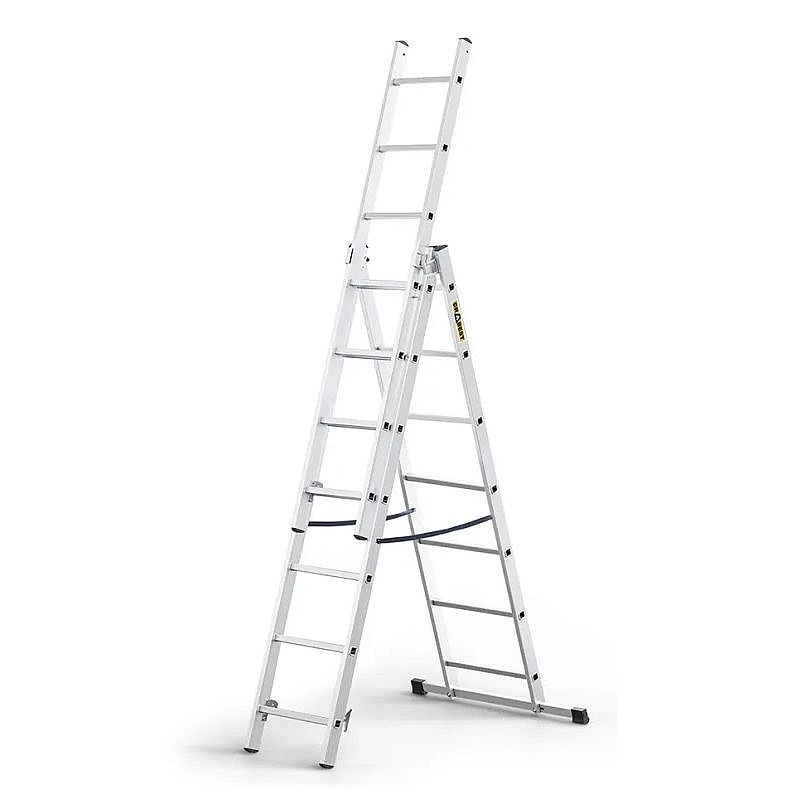 Žebřík hliníkový 3x7 BASIC, 3-dílný DRABEST