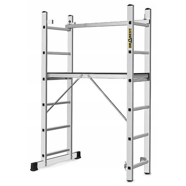 DRABEST Žebříkové lešení 2x6 BASIC Alu, rozměr plošiny 1,14x0,33m