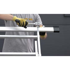 DRABEST Žebřík hliníkový 2x9 PRO, 2-dílný b