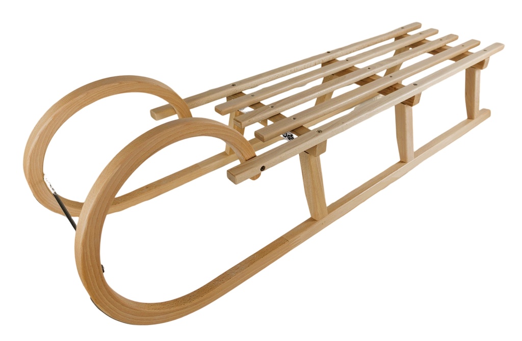 Acra Sáně dřevěné 125cm Rohačky dřevěný sedák