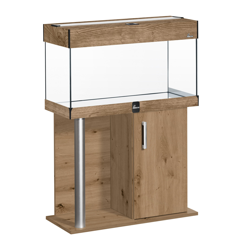 Akvárium set COMFORT 98 l rovný LED hliník DIVERSA