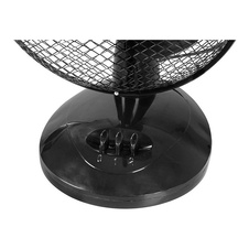 Elektrický ventilátor stolní 23cm, 25W, černý detail
