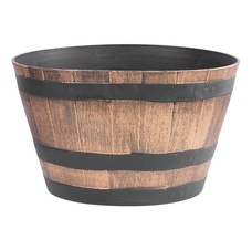 Kvetináč Woodeff Barel zlatý, 52x32cm