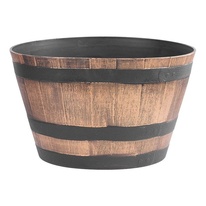 Kvetináč Woodeff Barel zlatý, 52x32cm