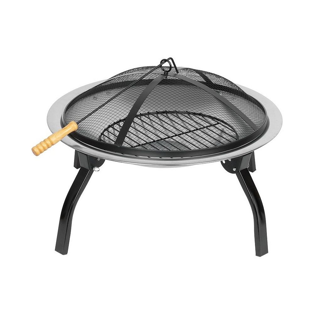 Ohniště BBQ kovové, 57x57x40 cm, kulaté