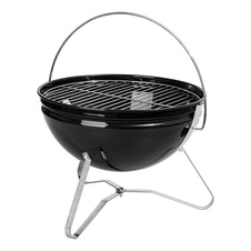 Gril na dřevěné uhlí, přenosný a