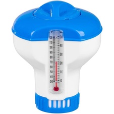 Dávkovač na tablety do bazénu s teploměrem