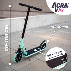Koloběžka Acra Joy Nimble skládací rozměry