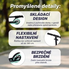 Koloběžka Acra Joy Nimble skládací popis 2