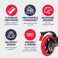 Koloběžka Acra Joy Diablo skládací popis 2