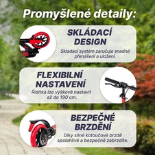 Koloběžka Acra Joy Diablo skládací popis 3