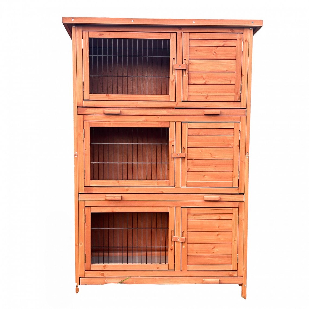 Králíkárna dřevěná, 98x51,5x145 cm