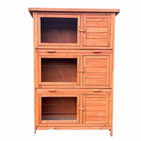 Králíkárna dřevěná, 98x51,5x145 cm