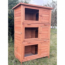 Králíkárna dřevěná, 98x51,5x145 cm detail4