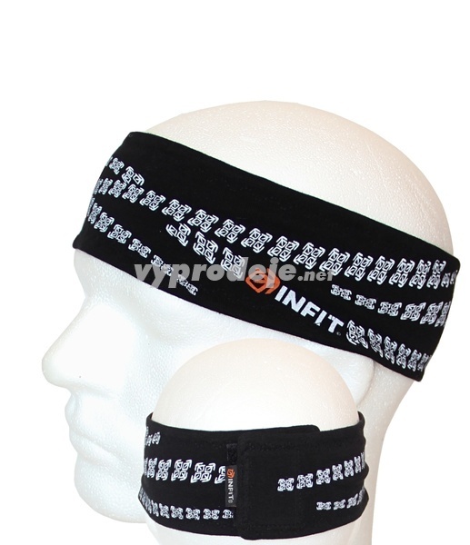 Biker čelenka na suchý zip černá INFIT