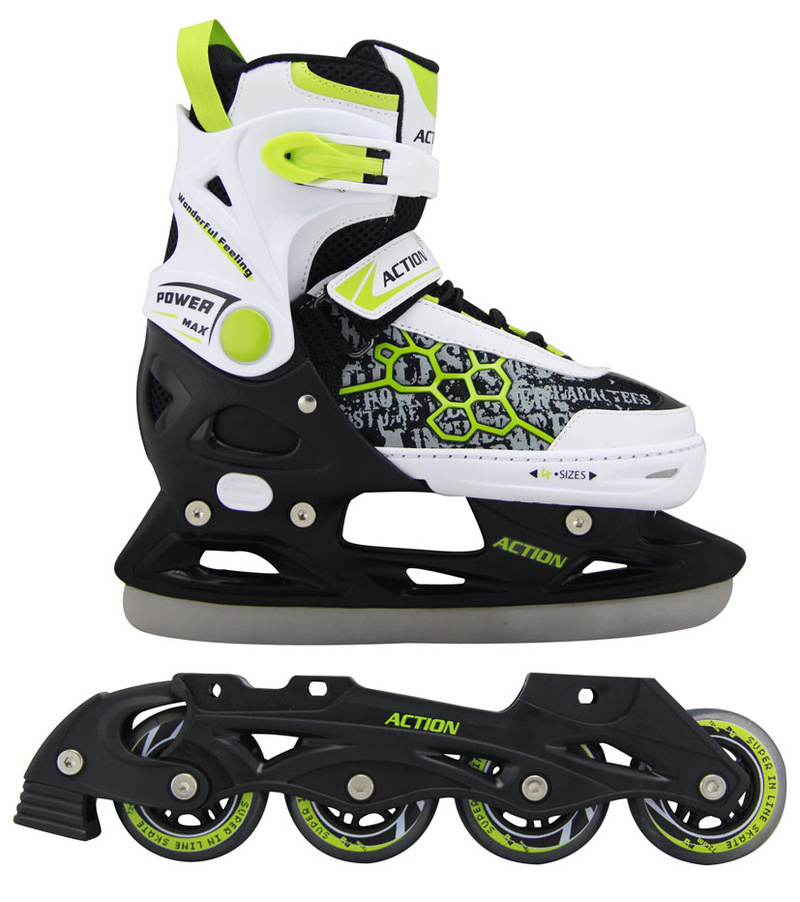 Chlapecké brusle s vyměnitelným podvozkem