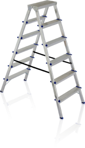 Oboustranné hliníkové schůdky DHR 407