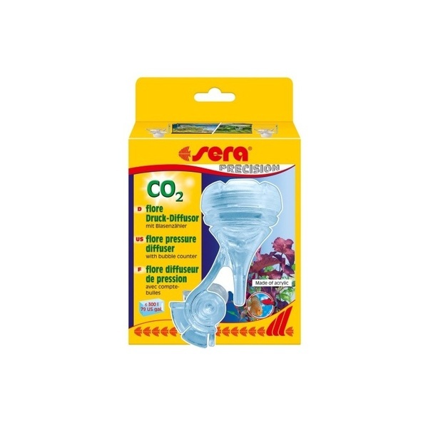 sera flore CO2 tlakový difuzor s integrovaným počítadlem