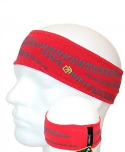 Biker čelenka na suchý zip červená INFIT