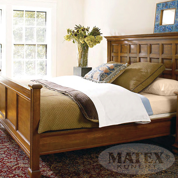 Prostěradlo flanelové s gumou Matex 90/100 x 190/200 cm - oranžovohnědá