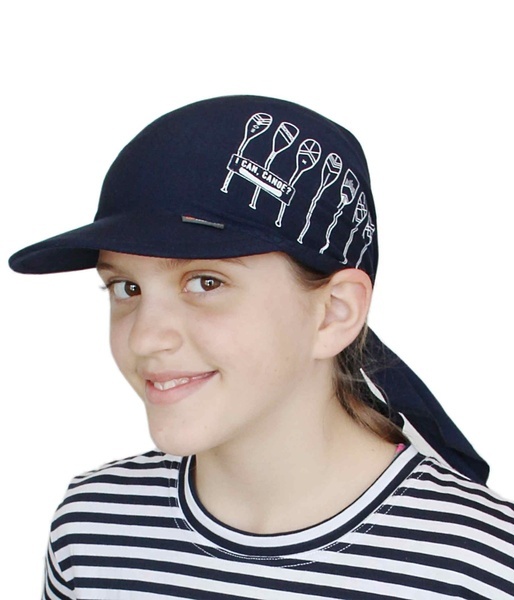 Šátek s kšiltem tmavě modrý INFIT 